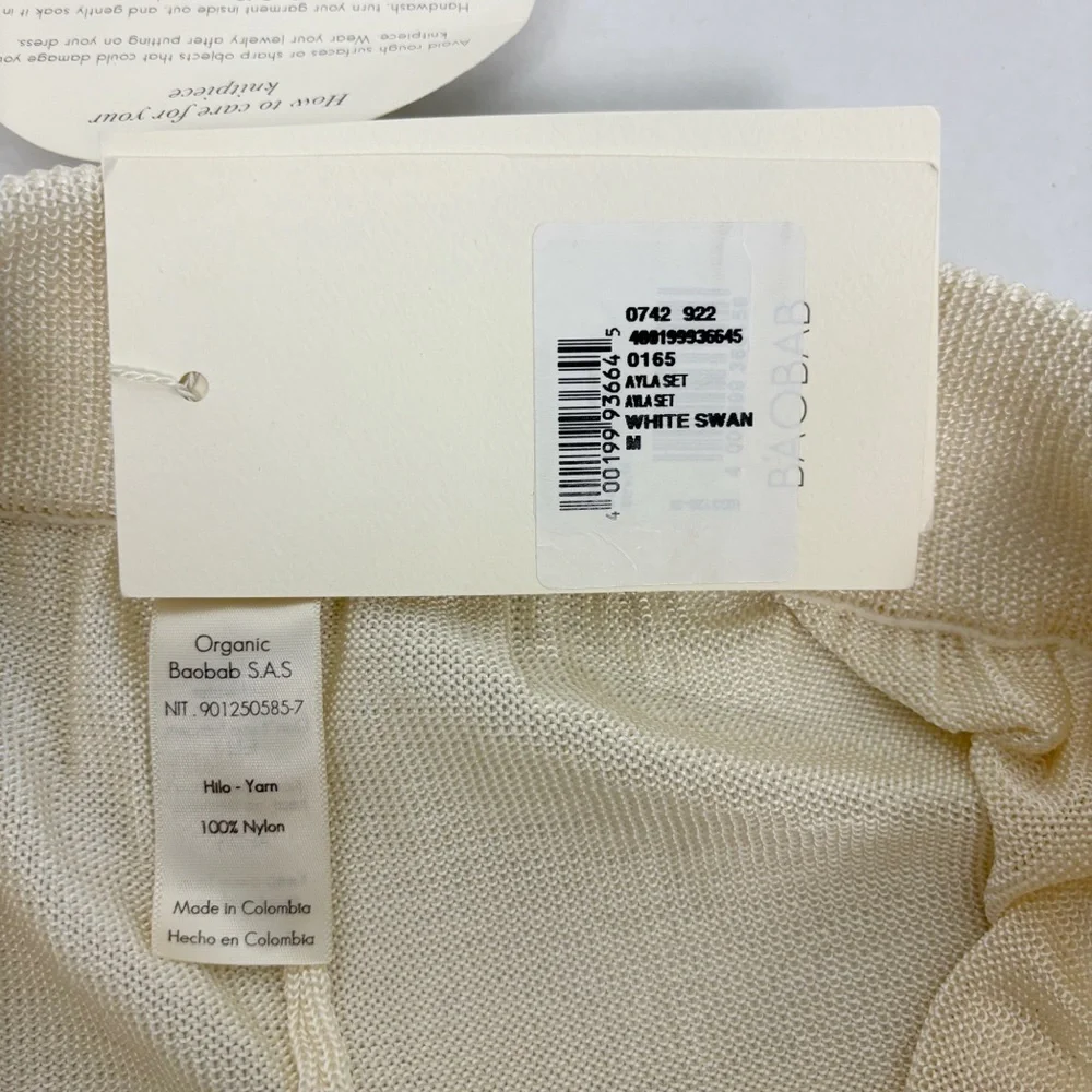 Baobab Ayla Pants in White Swan Size M